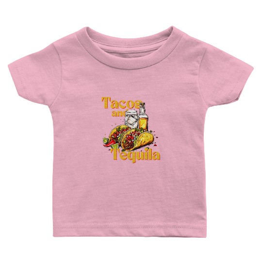 Tacos and Tequila Bride Squad My Final Fiesta Baby T Shirts