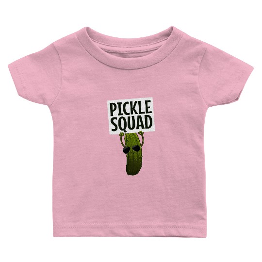 Pickle Design Cucumber Pickle Lover Baby T Shirts