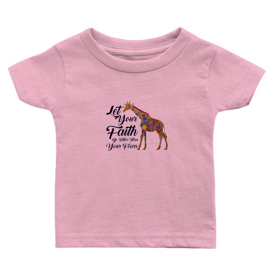 Giraffe Lover Christian Faith Bible Verse Baby T Shirts
