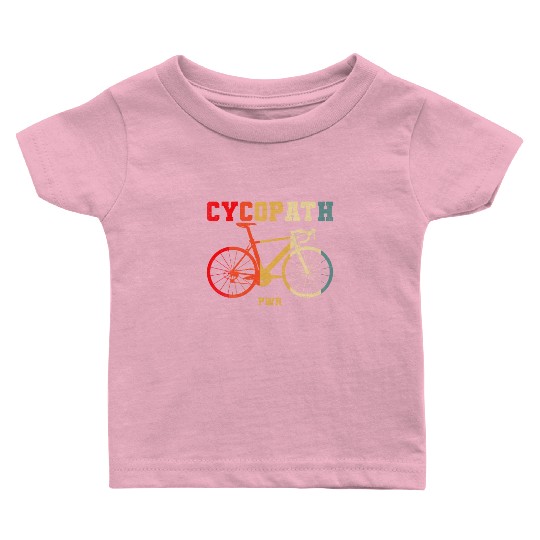 Cycopath PWR Cyclist Gravel MTB Funny Bike Baby T Shirts