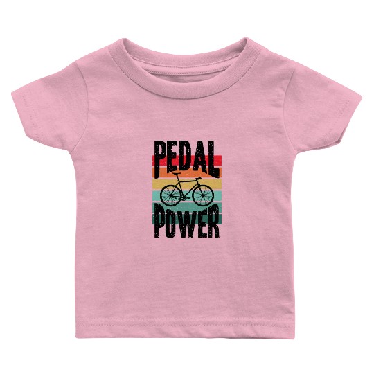 Cycopath PWR Cyclist Gravel MTB Funny Bike Baby T Shirts