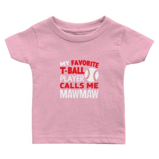 Baseball Grandma Grandmother Grandparents Day Baby T Shirts