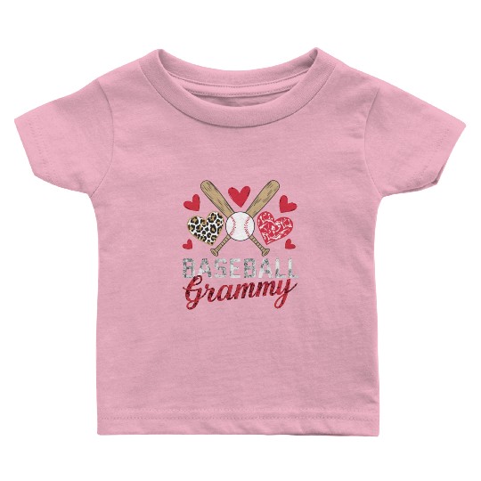 Baseball Grandma Grandmother Grandparents Day Baby T Shirts
