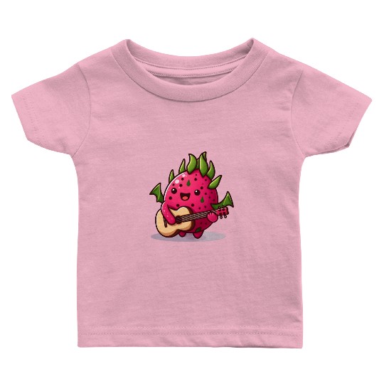 Dragon fruit plays guitar Baby T Shirts