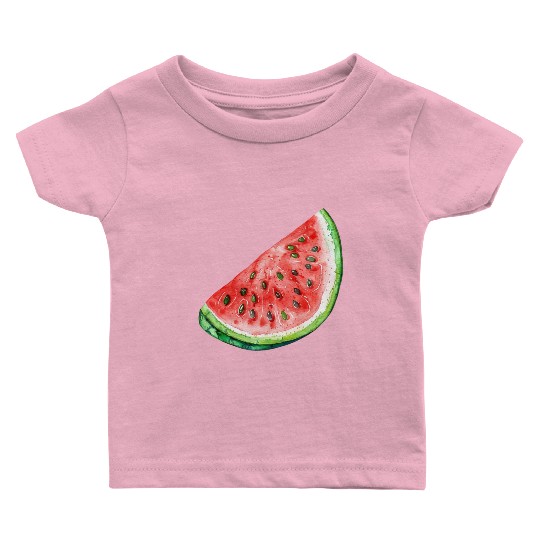 Watermelon Clipart - Fresh Summer Fruit Designs, Baby T Shirts