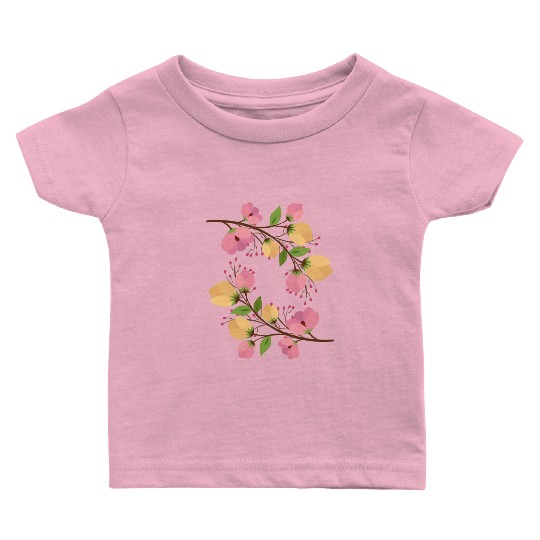 Flowers rose and yellow Baby T Shirts