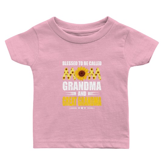 Blessed To Be Called Mom Grandma Great Grandma Baby T Shirts