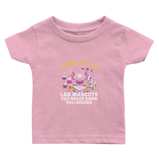 Axolotl Science Teacher Mexican Salamander Baby T Shirts