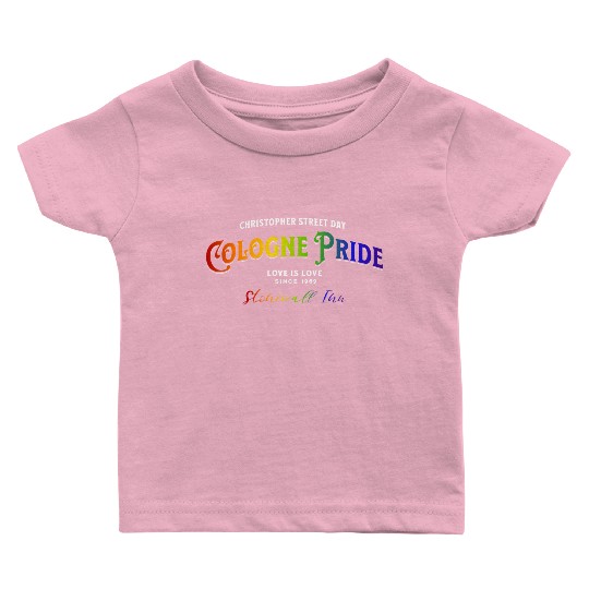 Cologne Gay Pride Colors Of Rainbow LGBTQ+ Baby T Shirts