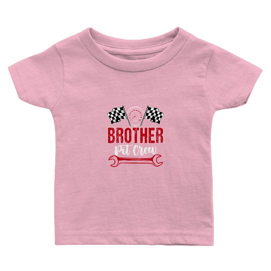 Racing Family Brother Pit Crew Birthday Party Baby T Shirts