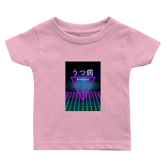 aesthetic vaporwave clothes depressed Baby T Shirts