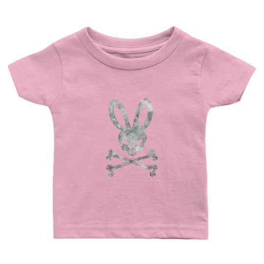 Funny Easter Bunny Crossbones Baby T Shirts