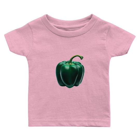 Green Bell Pepper Baby T Shirts