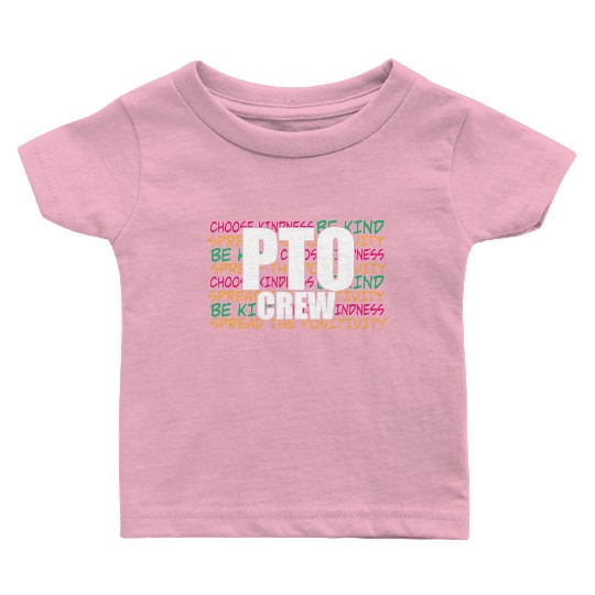PTO Crew School Volunteer Parent Teacher Baby T Shirts