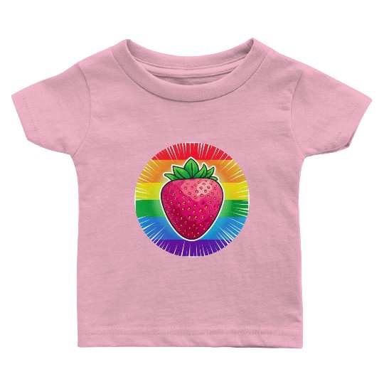 LGBTQ Strawberry Baby T Shirts