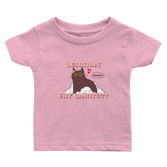 Lesbians Eat What Funny Cat Baby T Shirts