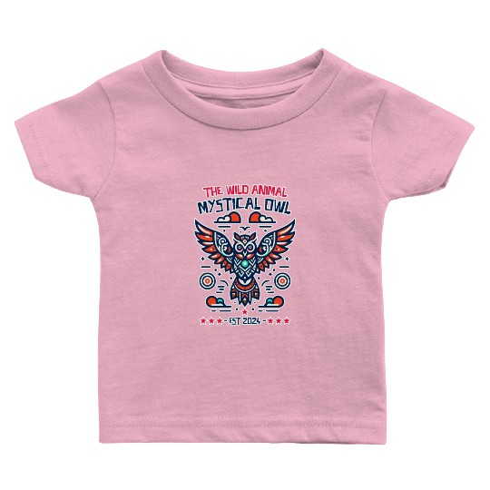 supernatural mystical owl Baby T Shirts