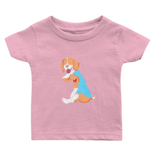 Beagle Mom Tattoo Dog I Love Mom Beagle Baby T Shirts