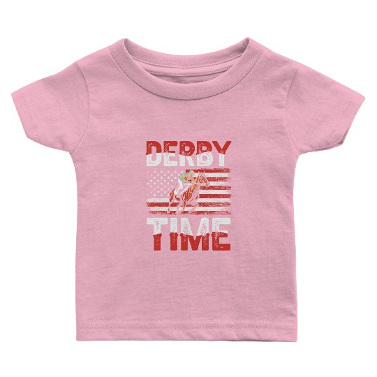 Derby Time Louisville Kentucky Horse Racing Baby T Shirts
