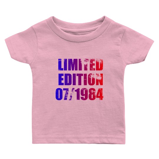 40th birthday Limited Edition 07/1984 Baby T Shirts