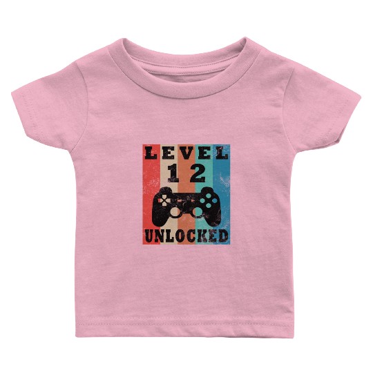 12th birthday level 12 gamer gift Baby T Shirts