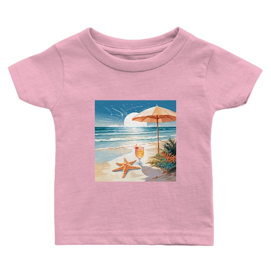 Tropical Cocktail Party Baby T Shirts