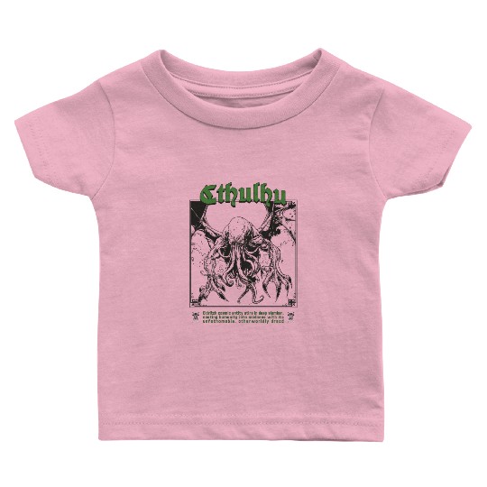 Tarot Card - Cthulhu Cult Lovecraft Necronomicon Baby T Shirts