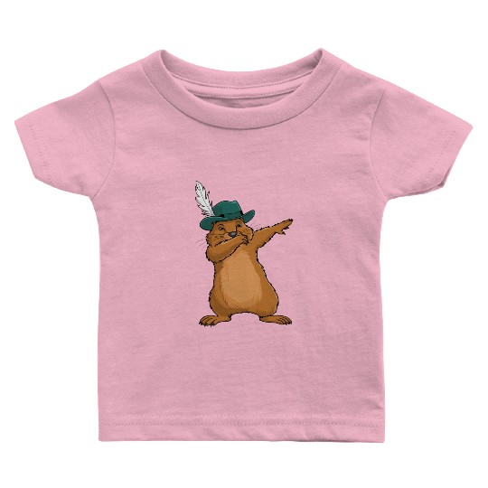 Groundhog Marmot for a Marmot lover groundhog fan Baby T Shirts