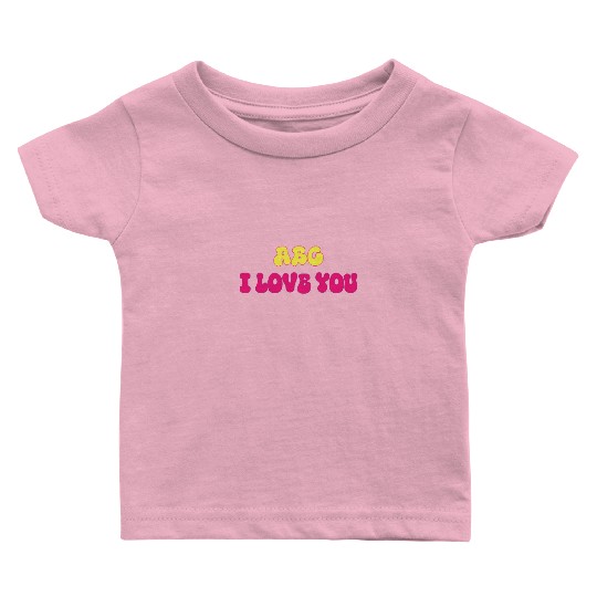 Alphabet ABC I Love You Baby T Shirts