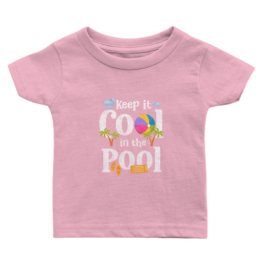 Pool Party Diving Vacation Swimming Trunks Baby T Shirts