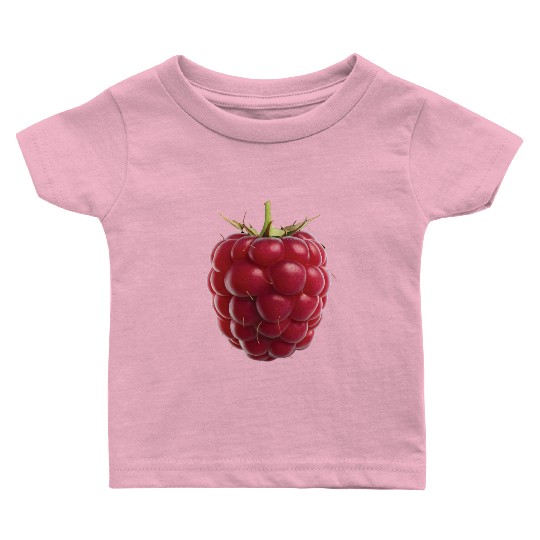 Raspberry Realistic Baby T Shirts