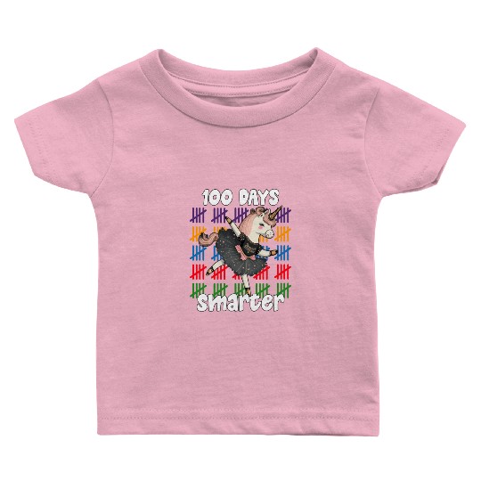 100 Days Of School Ballet Unicorn 100 Days Baby T Shirts