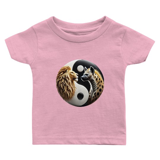 Lion & Hyena - Yin-Yang Baby T Shirts