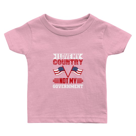 I Love My Country Baby T Shirts