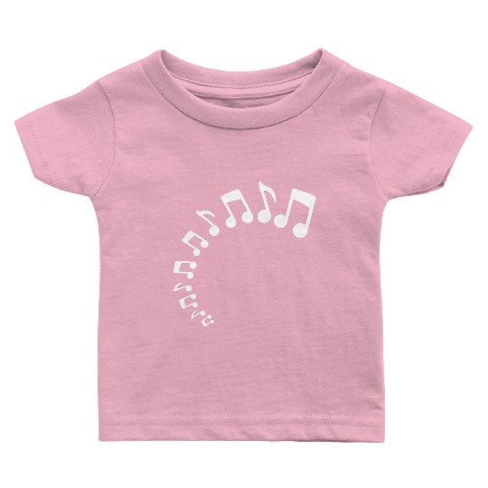 Many music nout Half Circle Musical Sound Love Baby T Shirts