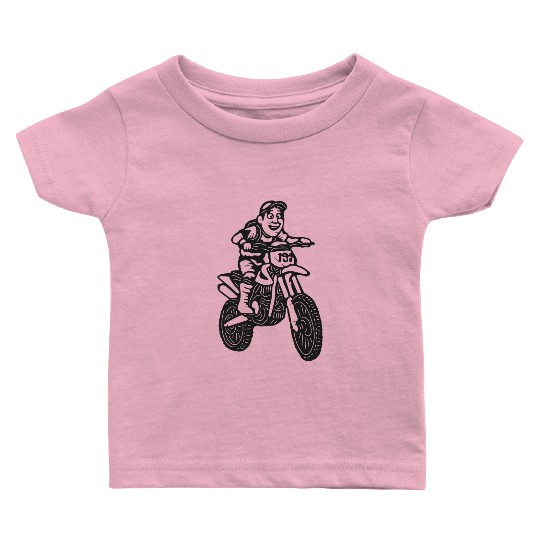 Wheelie Silly: Dirt Bike Comics & Rider Fails 016 Baby T Shirts