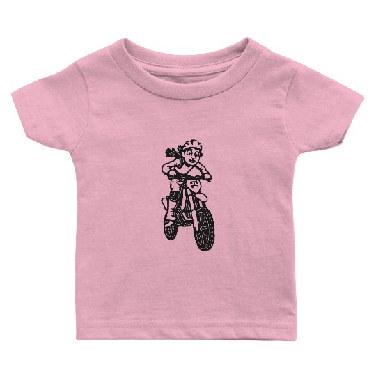 Wheelie Silly: Dirt Bike Comics & Rider Fails 013 Baby T Shirts