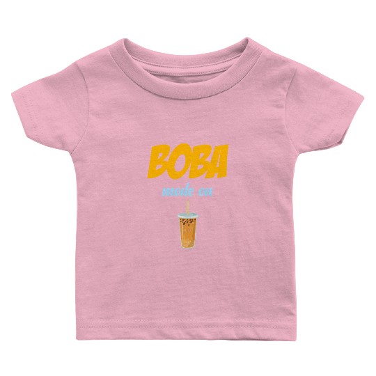 Boba Mode On Tea Lover Bubble Japan K-pop Korean Baby T Shirts