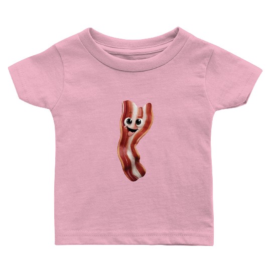 Happy Bacon Realistic Baby T Shirts