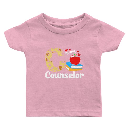 Leopard Print Back To School For School Counselor Baby T Shirts