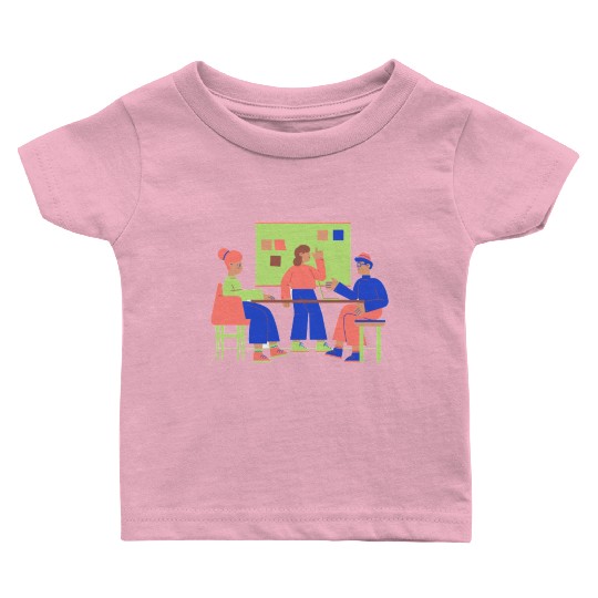 Flat Clean Casual Work & Company Life Baby T Shirts