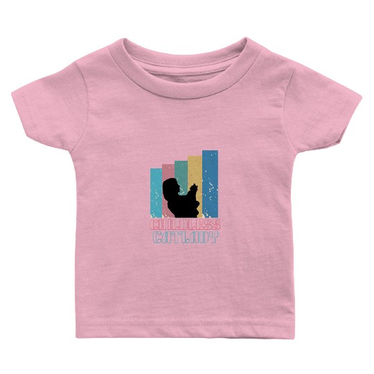Childless cat lady Baby T Shirts