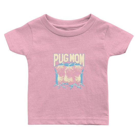 Pug Mom Bootleg Baby T Shirts