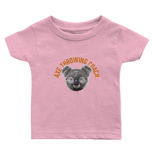 Koalified Axe Throwing Coach Axe Thrower Funny Baby T Shirts