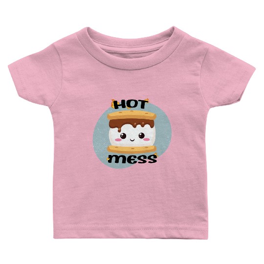 Hot Mess Kawaii S'more Meme Baby T Shirts