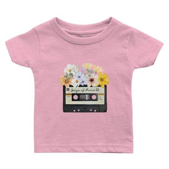 Songs of peace cassette tape Baby T Shirts