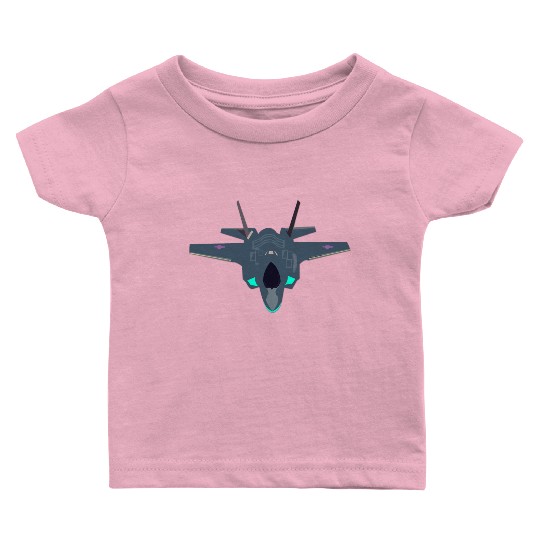 Stealthy F-35 Fighter Jet Design Baby T Shirts