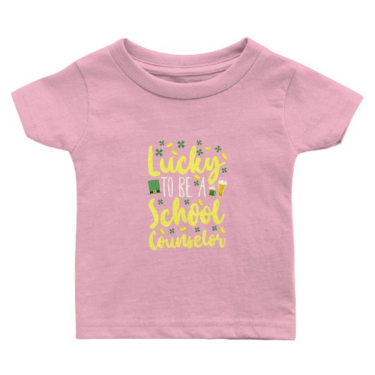 School Counselor St Patricks Day Baby T Shirts