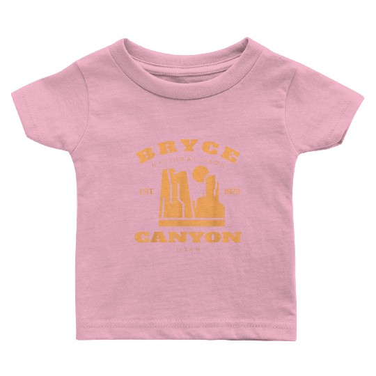 Vintage Bryce Canyon National Park Utah Hiking Cam Baby T Shirts