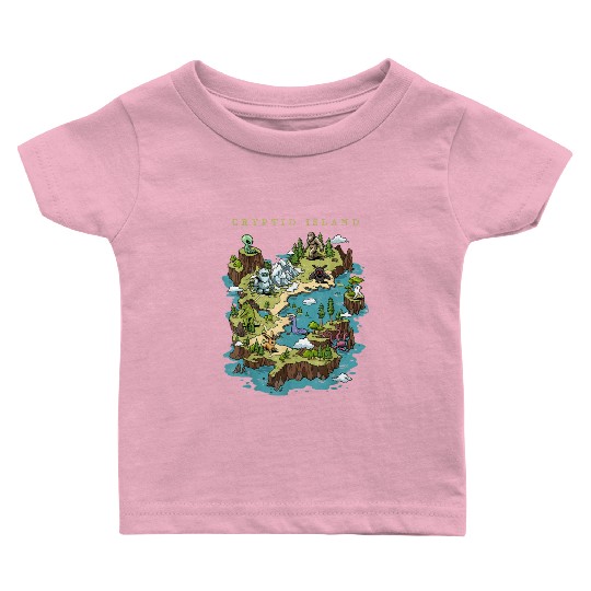 Cryptid Bigfoot Loch Ness Monster Mothman Jersey Baby T Shirts
